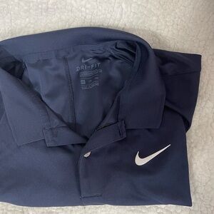 Nike Men's Navy Blue Polo Shirt